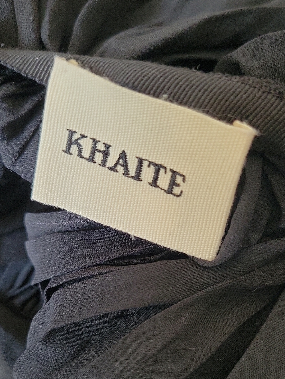 KHAITEAnita ruffled silk-chiffon and leather top - Picture 4 of 6